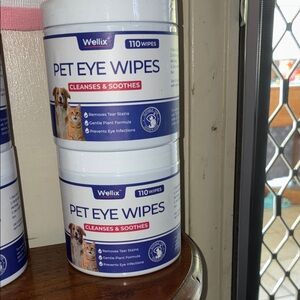 Wellix Pet Eye Wipes - 110 Wipes x2
